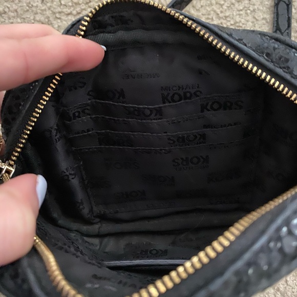 Michael Kors Black Python Crossbody - Picture 6 of 8